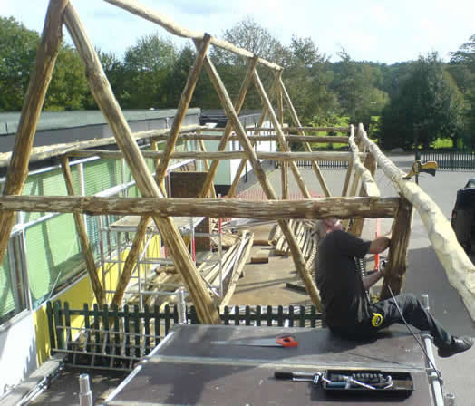 Bridge Outdoor Structure - Forest Woodcraft bespoke Kent Carpentry and Joinery